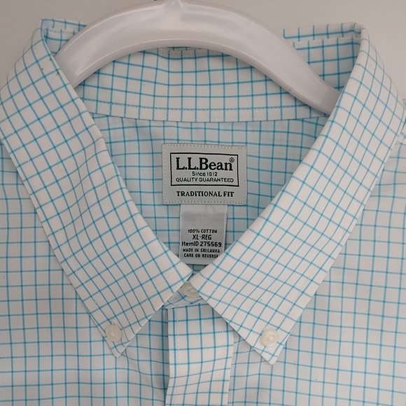 L.L.Bean Mens XL-Reg Traditional Fit Long Sleeve Button Down Shirt - Picture 3 of 5